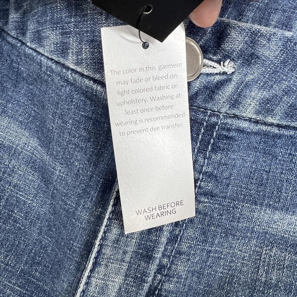 Lane Bryant Jeans Womens 20 Blue Mid Rise A Line Trouser Wide Leg Stretch Denim - Picture 5 of 12